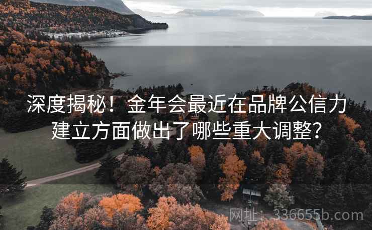 深度揭秘！金年会最近在品牌公信力建立方面做出了哪些重大调整？