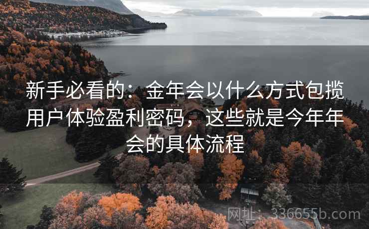 新手必看的：金年会以什么方式包揽用户体验盈利密码，这些就是今年年会的具体流程