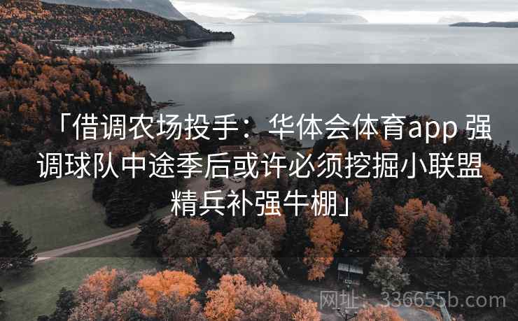 「借调农场投手：华体会体育app 强调球队中途季后或许必须挖掘小联盟精兵补强牛棚」