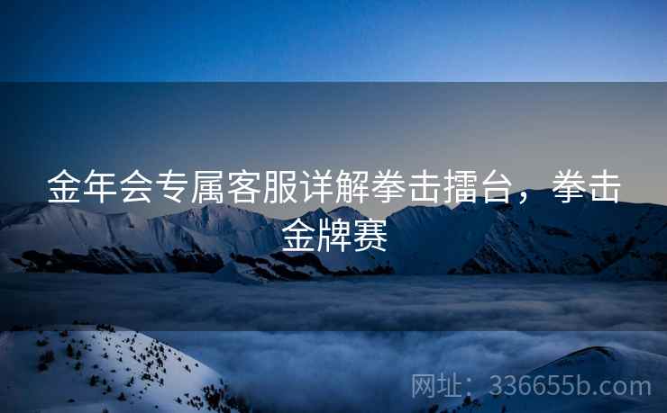 金年会专属客服详解拳击擂台，拳击金牌赛