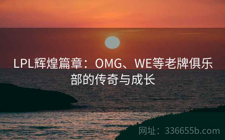 LPL辉煌篇章：OMG、WE等老牌俱乐部的传奇与成长