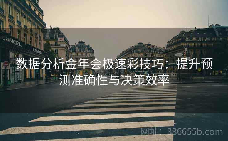 数据分析金年会极速彩技巧：提升预测准确性与决策效率