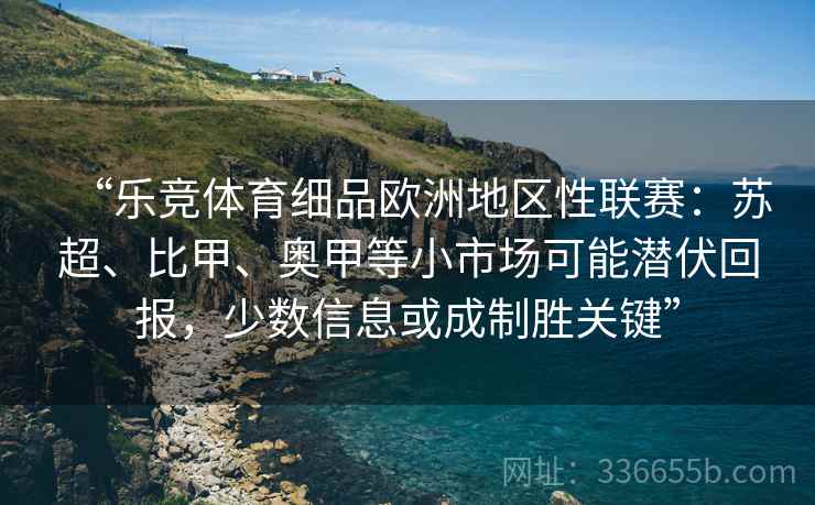 “乐竞体育细品欧洲地区性联赛：苏超、比甲、奥甲等小市场可能潜伏回报，少数信息或成制胜关键”